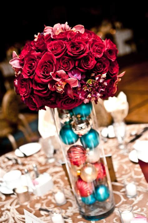 Picture Of Awesome Christmas Wedding Centerpieces