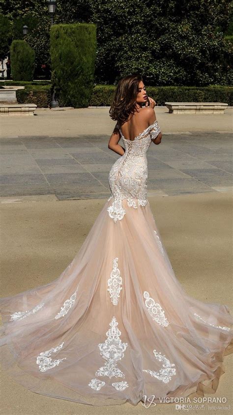 2020 champagne mermaid wedding dresses country style new