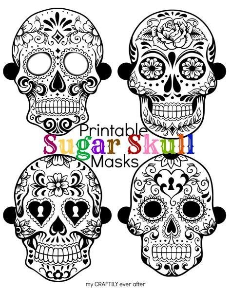 sugar skull mask template wwwpixsharkcom images galleries