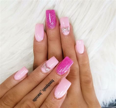 pin  erica consford  cute   bow nail designs pink nails