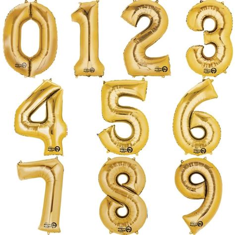 anagram gold number balloons   party save smile