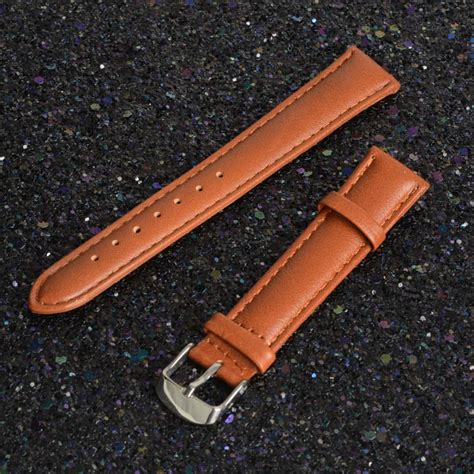 mm brown durable genuine leather replacement  band strap watchband brand   high