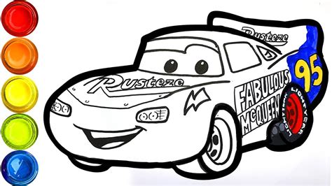 lightning mcqueen coloring pages draw  car fabulous lightning mcqueen