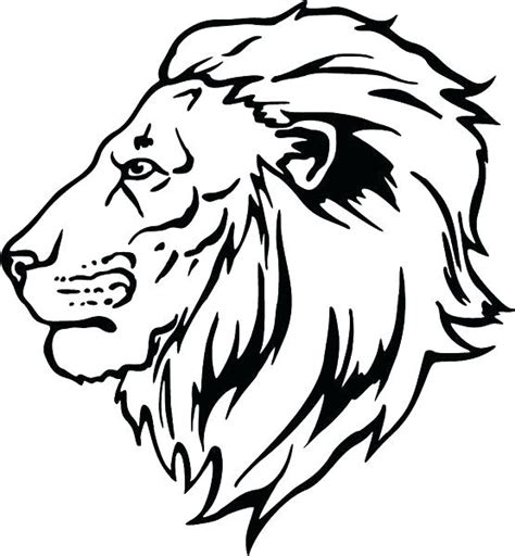 lion face drawing  getdrawings