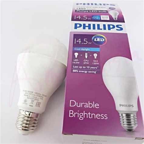 Jual Lampu Bohlam Led Bulb Philips 14 5 Watt Atau 14 5w E27 220v 1800
