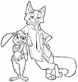 Zootopia Coloring Pages Nick Judy Clipart Printable Clip Bogo Print Chief Color Getcolorings Library sketch template