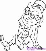 Leprechaun Evil Drawing Drawings Coloring Pages Paintingvalley Patricks Sketch Face St Uploaded User sketch template