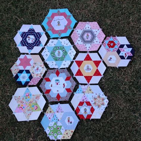 smitten  hexagon quilt scrap quilts quilt patterns