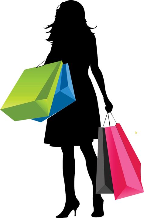 Vector Shopping Girl Png Clipart Full Size Clipart 5555684