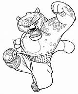 Panda Fu Kung Coloring Pages Tai Lung Printable Play Color Kids sketch template