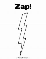 Lightning Bolt Coloring Clipart Zap Pages Flash Cliparts Dead Clipartix Grateful Outline Clipground Template sketch template