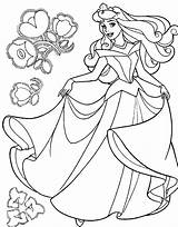 Doornroosje Kleurplaten Kleurplaat Princesses Animaatjes Prinses Sleeping Cinderella Dancing sketch template