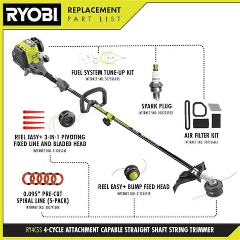 Ryobi Gas Trimmer Parts List