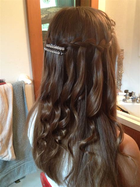 prom waterfall braid waterfall braid hair hair styles