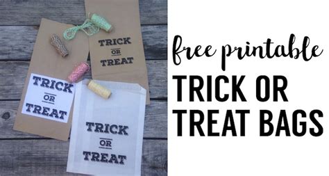 halloween treat bag printables paper trail design