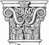 Corinthian Roman Clipart Capital Column Greek Pilaster Pilasters Ornaments Coloring Scroll Etc Pages Gif Sketch Template Clipground Ornate Usf Edu sketch template
