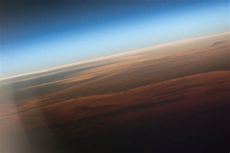 earths atmosphere sunrise  clouds  atlantic ocean