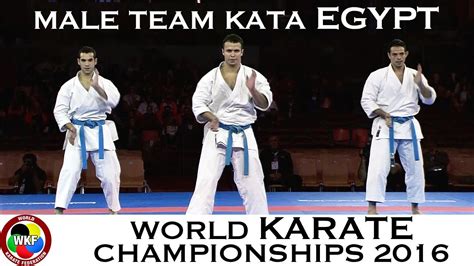 Bronze Medal Male Team Kata Egypt 2016 World Karate Championships