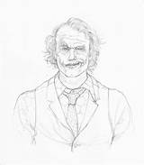 Joker Ledger Heath Drawing Sketch Coloring Pages Line Template Behance sketch template