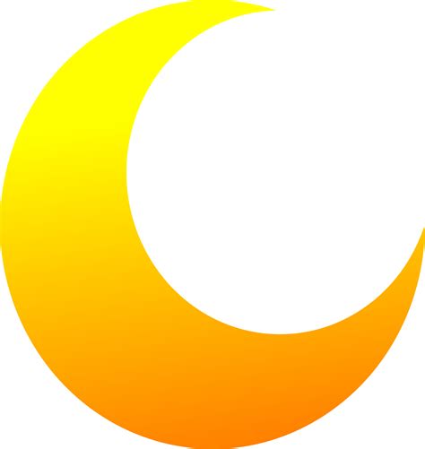 yellow crescent  moon vector clipart image  stock photo public domain photo cc images