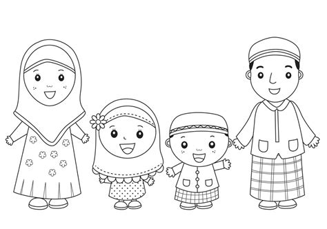 Gambar Kartun Islami Untuk Diwarnai Top Gambar
