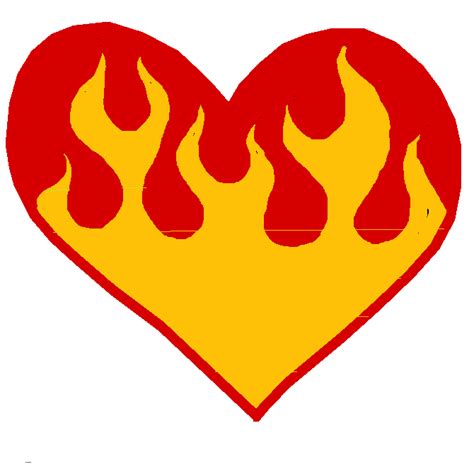 fire heart emoji transparent png png mart