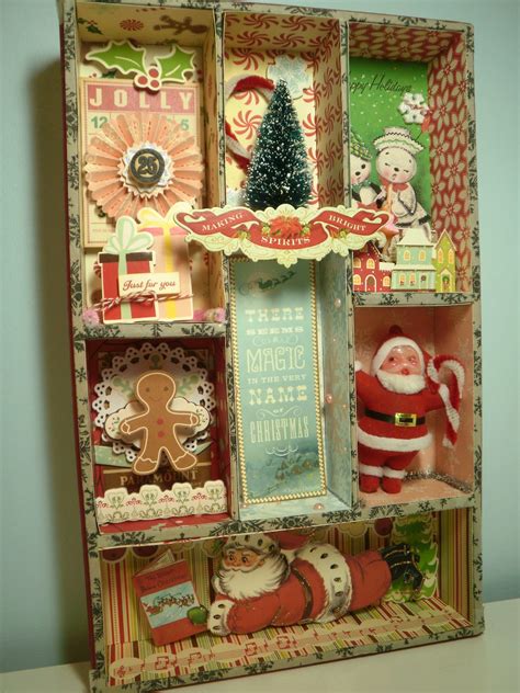 crazy crafters christmas shadow box