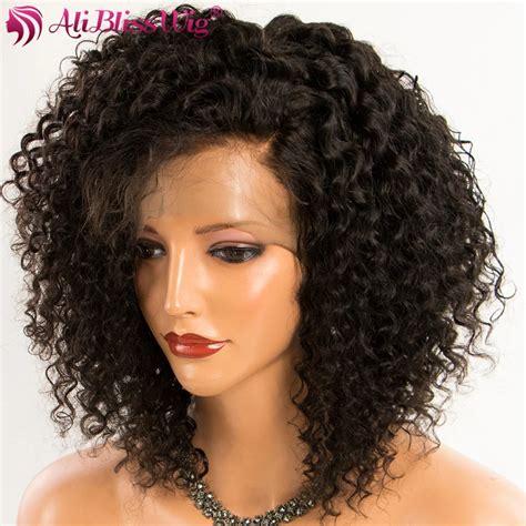 buy aliblisswig   curly short bob lace front wigs  black women