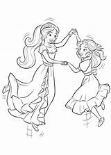 Elena Isabel Dancing Coloring Pages Categories sketch template