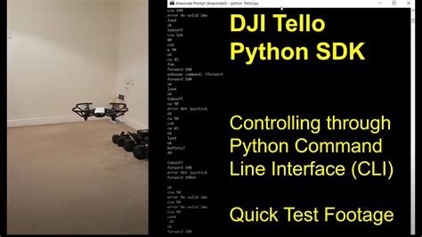 dji tello control  python command  quick test youtube