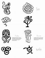 Taino Rican Tainos Simbolos Significado Meanings sketch template