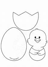 Chick Egg Easter Craft Patterns Coloring Chicken Coloringpage Eu Acessar Shell Craft2 sketch template