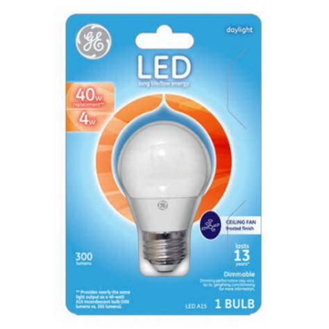 ge led   equivalent daylight color  ceiling fan light bulbs  medium base