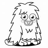 Monster Coloring Pages Printable Cartoon Silly Funny Moshi Color Cute Furry Print Clipart Getcolorings Kids Getdrawings Popular Comments Coloringhome sketch template
