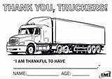 Trucker Driver sketch template