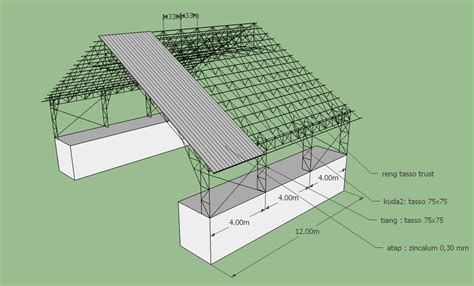 spesifikasi teknis rangka atap baja ringan home design  ideas