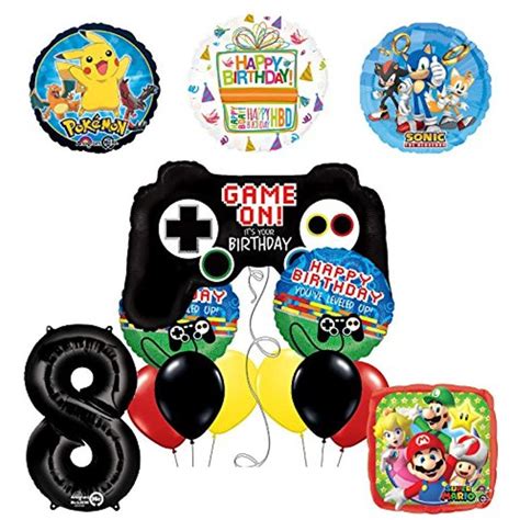 Mayflower Products The Ultimate Video Game 8th Birthday Party Supplies