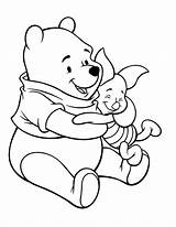 Pooh Coloring Piglet Pages Winnie Popular sketch template