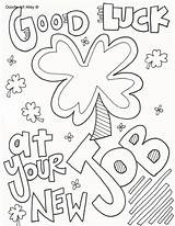 Luck Pages Doodle Alley Getcolorings sketch template