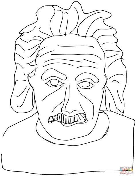 albert einstein page coloring pages