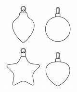 Ornament Christmas Templates Printable Template Ball Patterns Printablee sketch template