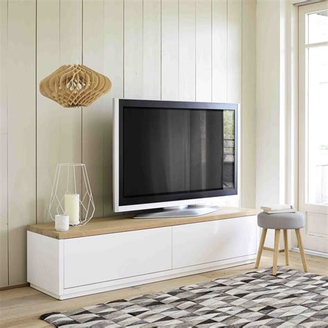 meuble tv  portes blanc  maisons du monde meuble deco meuble tv maison du monde idee