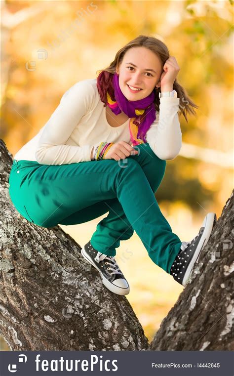 Beautiful Teen Girl Having Fun Outdoors Stock Image
