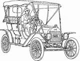 Model Car Coloring Pages Man Driving sketch template