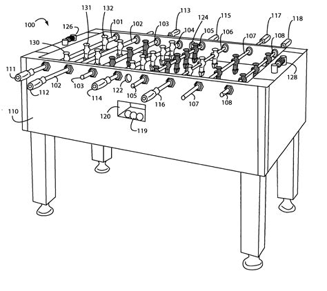 patent  quick change foosball table rod handles google patents