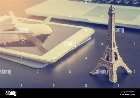 travel agency booking  france paris stock photo alamy