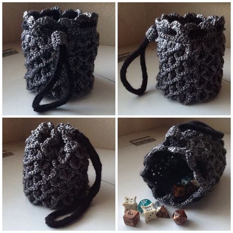 dice bag pattern collection  knitting patterns   sewing