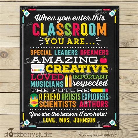 Teacher Classroom Decor Personalized Teacher Sign Etsy