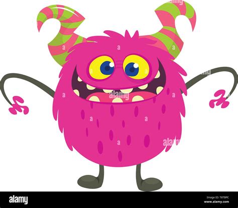 happy cartoon monster vector halloween illustration big set