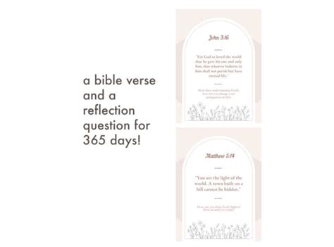 bible verses printable  daily reflection  etsy